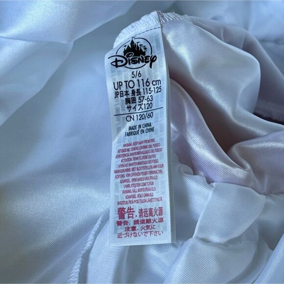 DISNEYLAND Mary Poppins Dress Up Girls 5-6 Costume White Red Lace Fair Cosplay - Picture 11 of 12